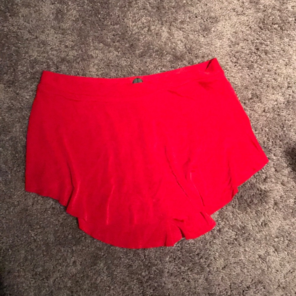 Red bulletpointe dance skirt size Small